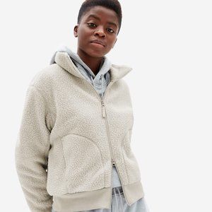Everlane ReNew Teddy Bomber - Beige